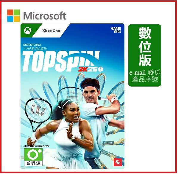 Microsoft 微軟 職業網球大聯盟2K25 Xbox one【標準下載版】G3Q-02232