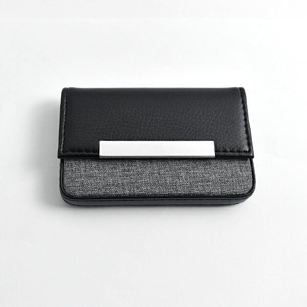 名片盒 黑灰拼接磁扣【NL209】
