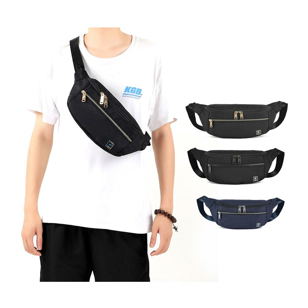 ~雪黛屋~SANDIA-POLO 腰胸包中容量簡易袋口進口防水尼龍布BSP101824L600