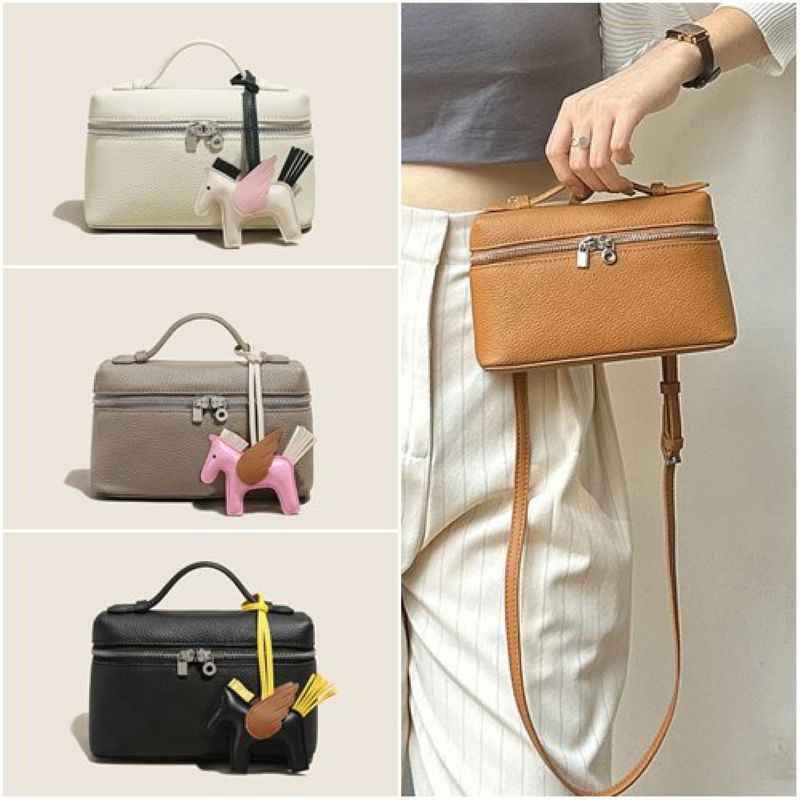 【米蘭精品】現貨+預購 真牛皮側背包手提包真皮革斜背包單肩包托特包隨身包-百搭小方包女包包4色74mk74