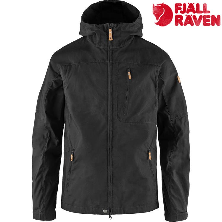 Fjallraven 北極狐 Sten 男款 登山薄外套/風衣 81679 550 黑