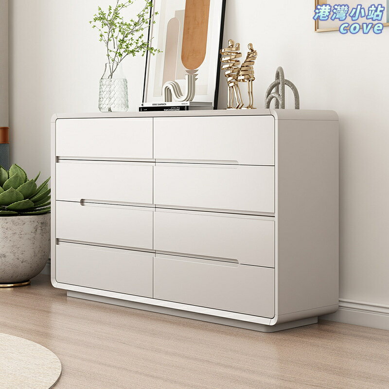 【奶油風輕奢】鬥櫃 收納櫃 儲物櫃 五斗櫃 六鬥櫃 八斗櫃 臥室床頭櫃 客廳邊櫃 多層抽屜 現代簡約 實木環保板材