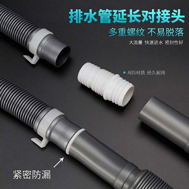 下水管 洗衣機排水管加長配件 洗臉盆下水管ABS轉接頭 對接頭 20/25轉30