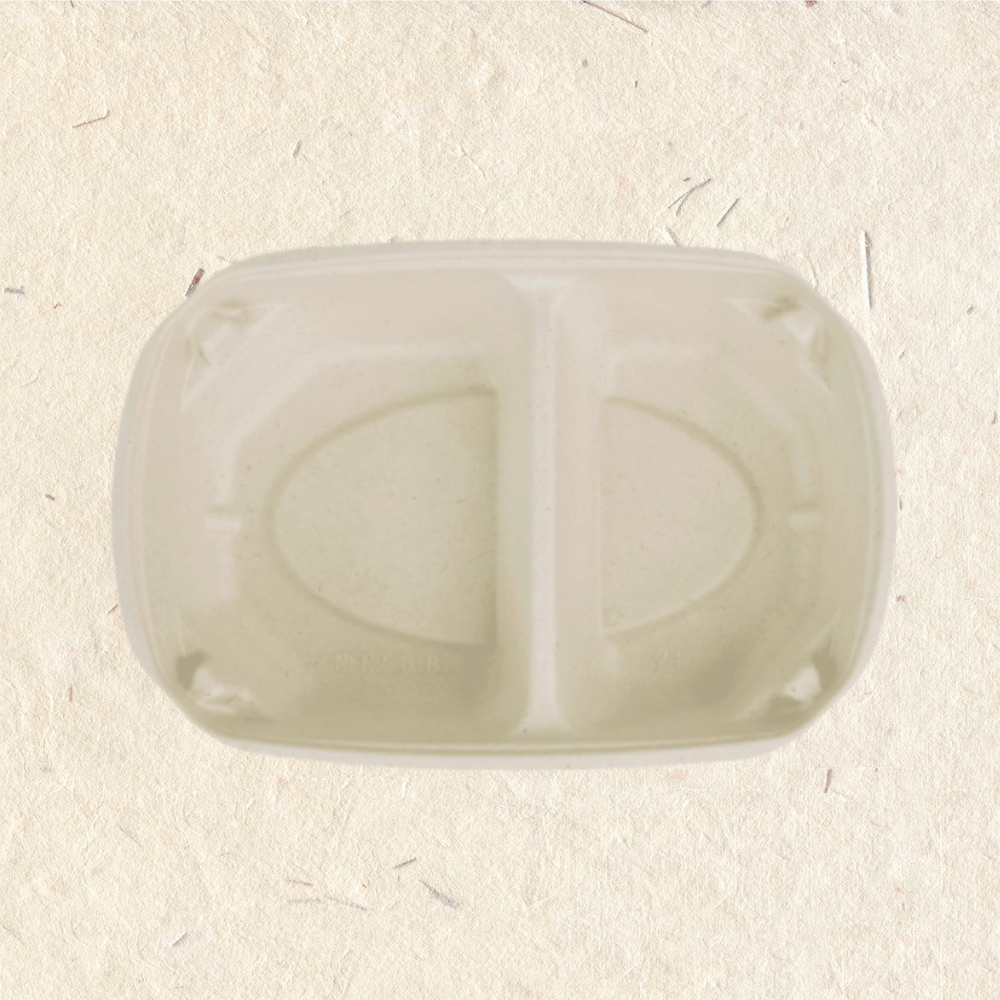 RELOCKS RFR2-01 PET蓋 二格紙塑餐盒 正方形餐盒 黑色塑膠餐盒 可微波餐盒 外帶餐盒 一次性餐盒 免洗餐具  環保餐盒 RFR2 2