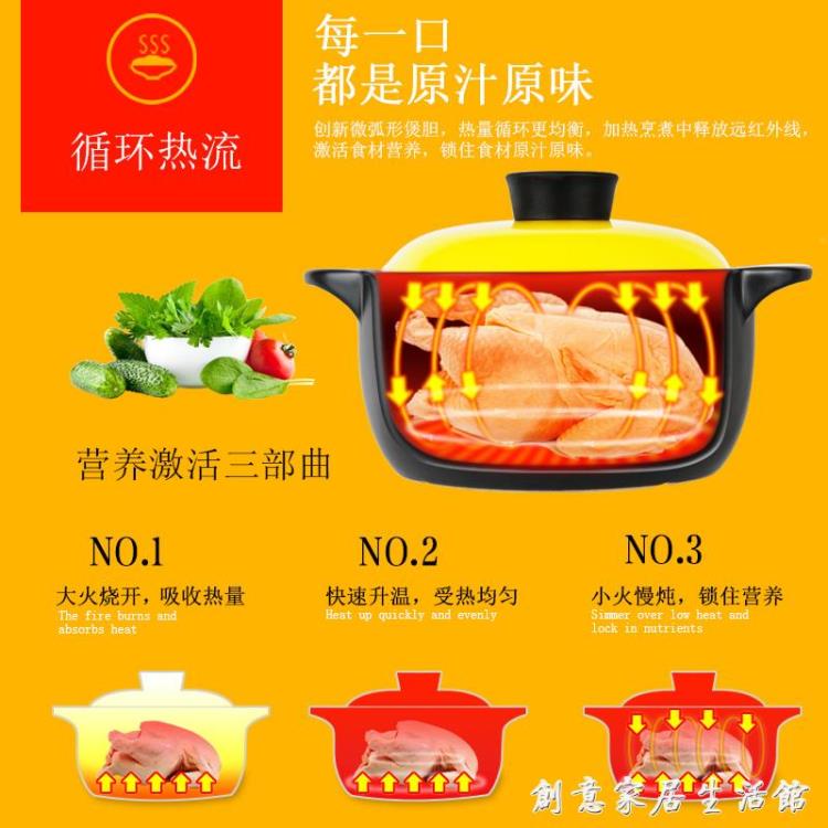 砂鍋燉鍋煲湯家用燃氣煤氣灶煲仔瓦煲陶瓷鍋大沙鍋湯煲石鍋湯鍋小 免運開發票