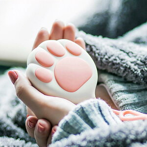 暖手寶小女生隨身二合一暖寶寶可愛學貓爪行動電源神器暖手袋便攜式「店長推薦」