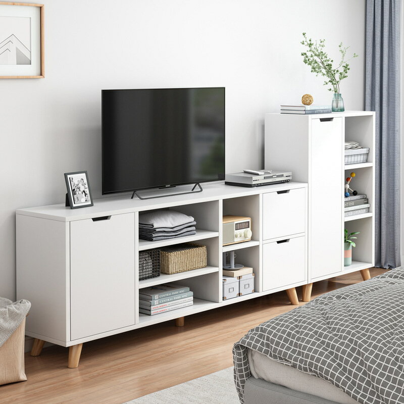 電視柜茶幾組合現代簡約北歐客廳小戶型臥室主臥高款簡易電視機柜