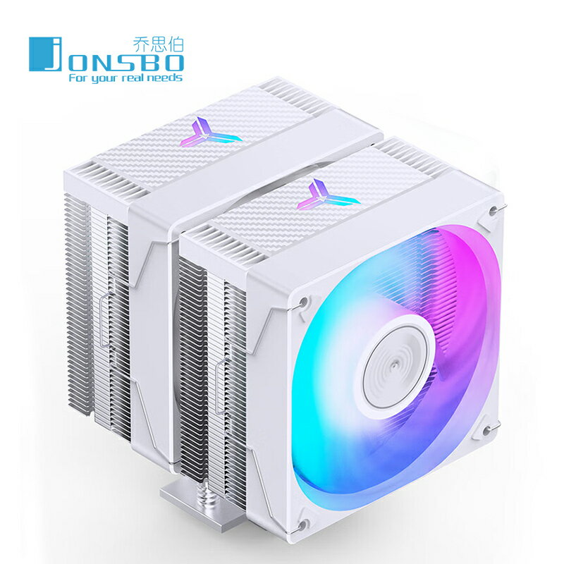 喬思伯CR3000E雙塔散熱器電腦CPU風扇ARGB白色臺式機1700塔式風冷