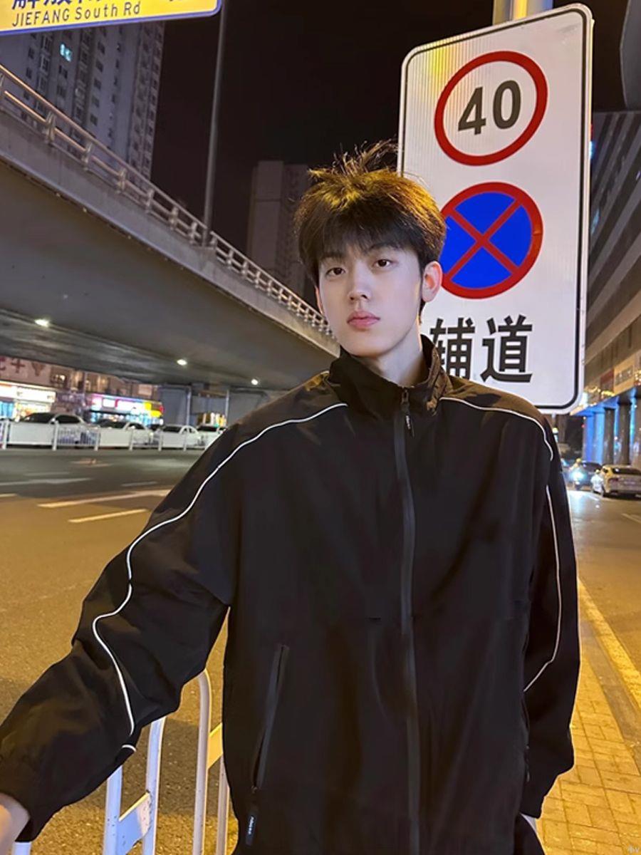 美式戶外硬殼沖鋒衣外套男春秋季新款防風徒步運動登山小眾夾克潮