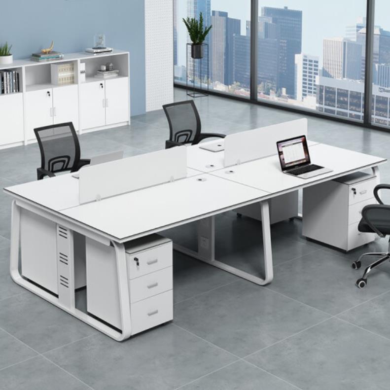 電腦桌 電腦臺 辦公室隔斷桌職員桌椅辦屏風工作位簡約辦公家具組合電腦桌