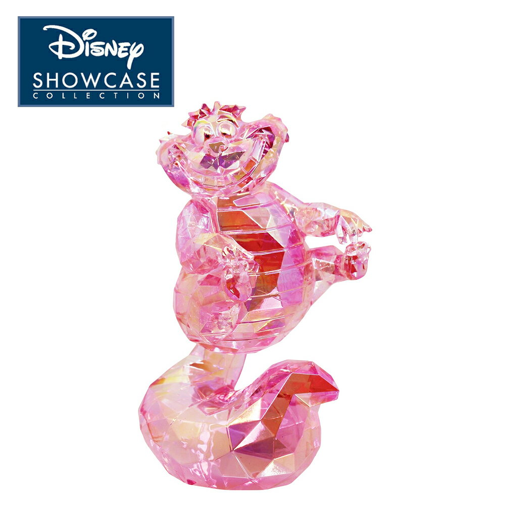 【正版授權】Enesco 柴郡貓 透明塑像 公仔 精品雕塑 妙妙貓 愛麗絲夢遊仙境 迪士尼 Disney - 402878