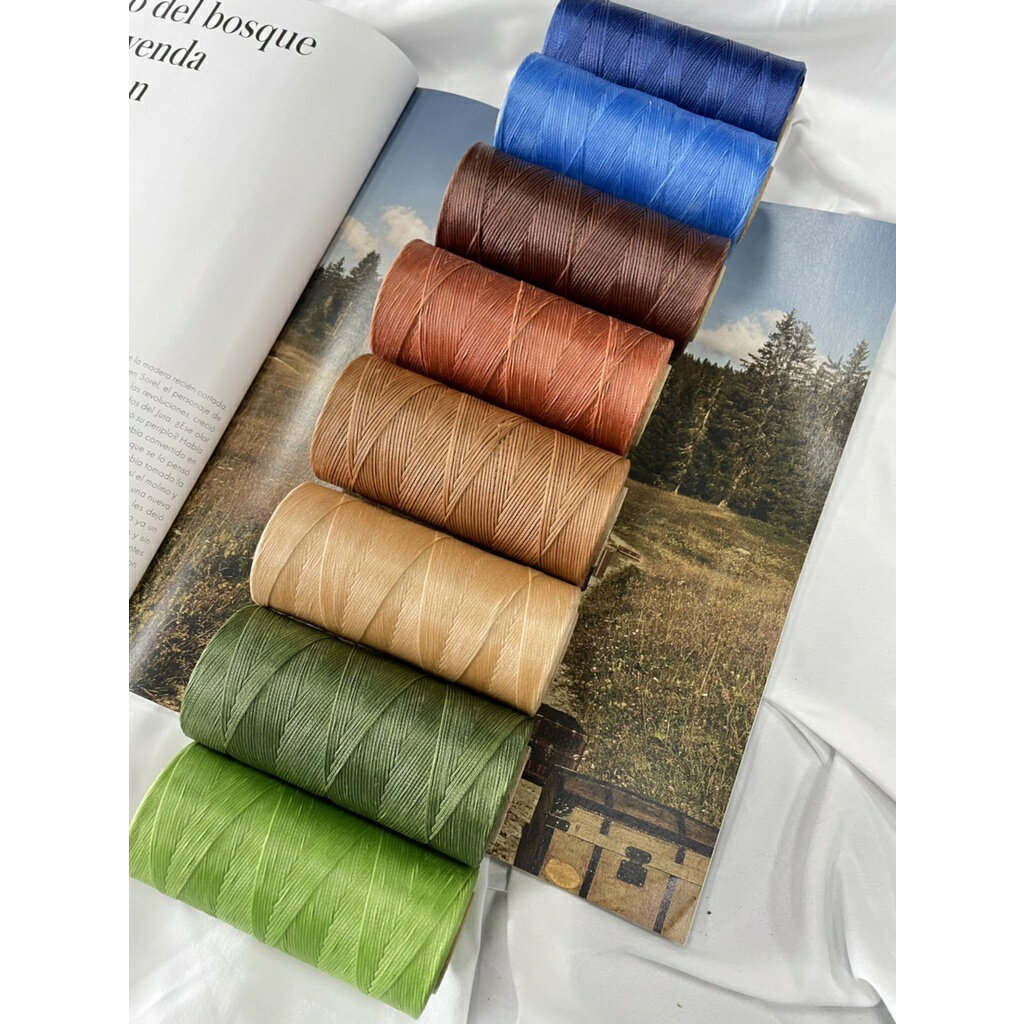【工廠直營】【台灣製造】【編織扁蠟線0.8MM 】【150D】【200公尺】【33色】走馬蠟線、手縫線、皮革線、蠟線編織 3