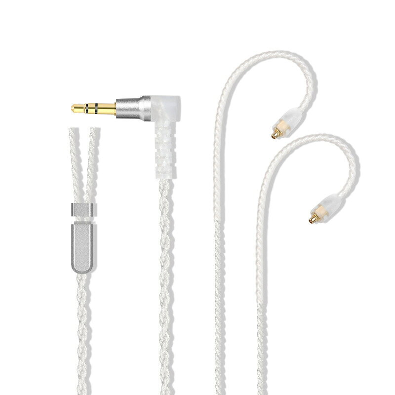 音頻線 音源線 喇叭線 銀色彎頭方芯銅鍍銀耳機升級線 SE215 SE425 SE535 SE846 MMCX