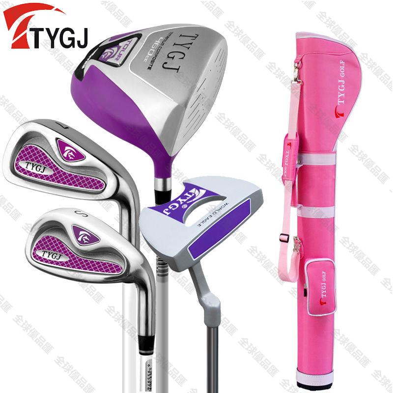 【全球優品匯】TTYGJ 高爾夫球桿女士半套球具套桿 初學者練習桿 配球包4支裝