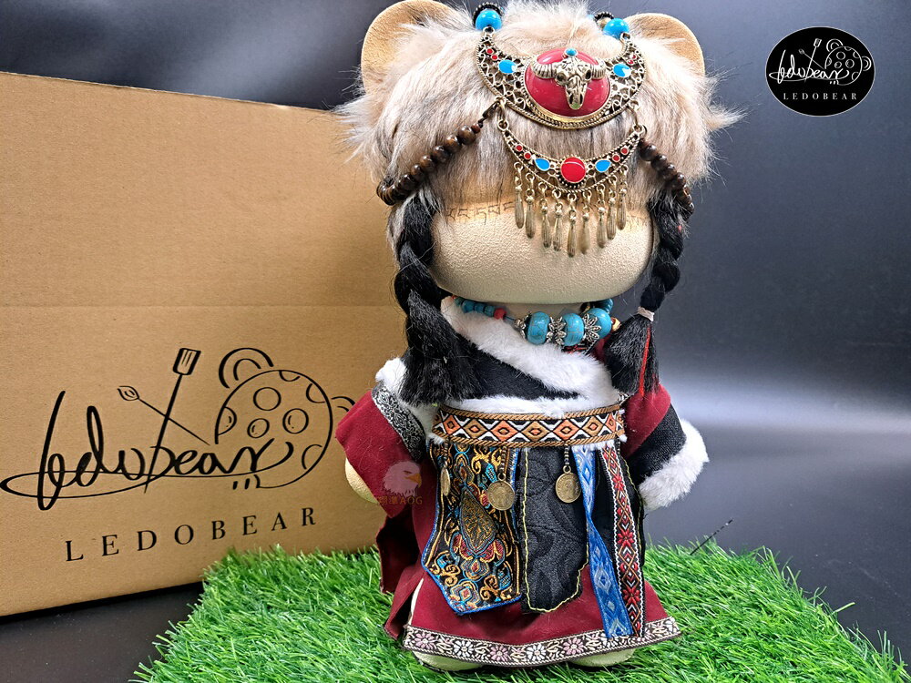 【翔準AOG】LEDO Bear 蒙古女熊 手繪熊 樂多熊 可客製化酷酷熊存錢筒公仔 居家擺飾 流體熊 暴力熊