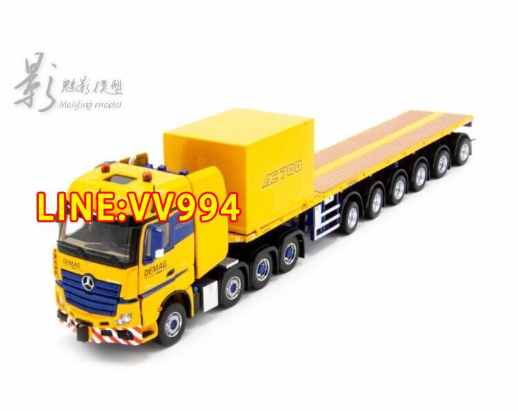 現貨【免運 下殺】 IMC 150 賓士MB Demage AC700-9#平板拖車模型吊車配套開門卡車