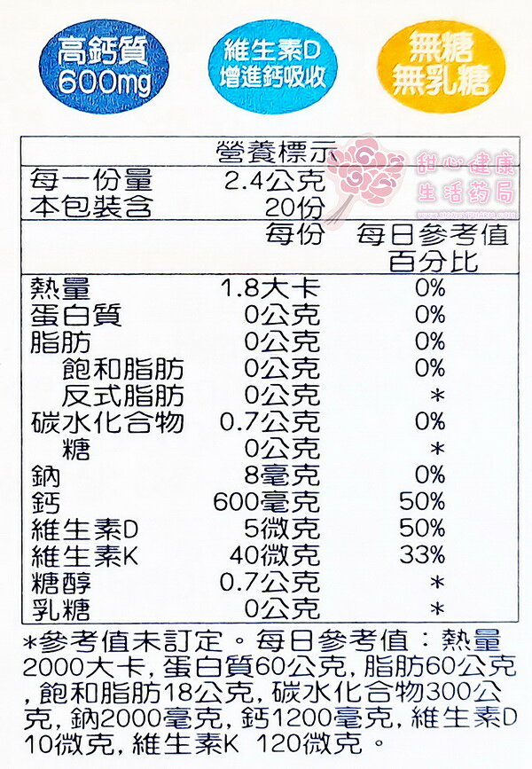 鈣溶易 CALCIMED 口腔崩散微粒 (20入/盒) 3