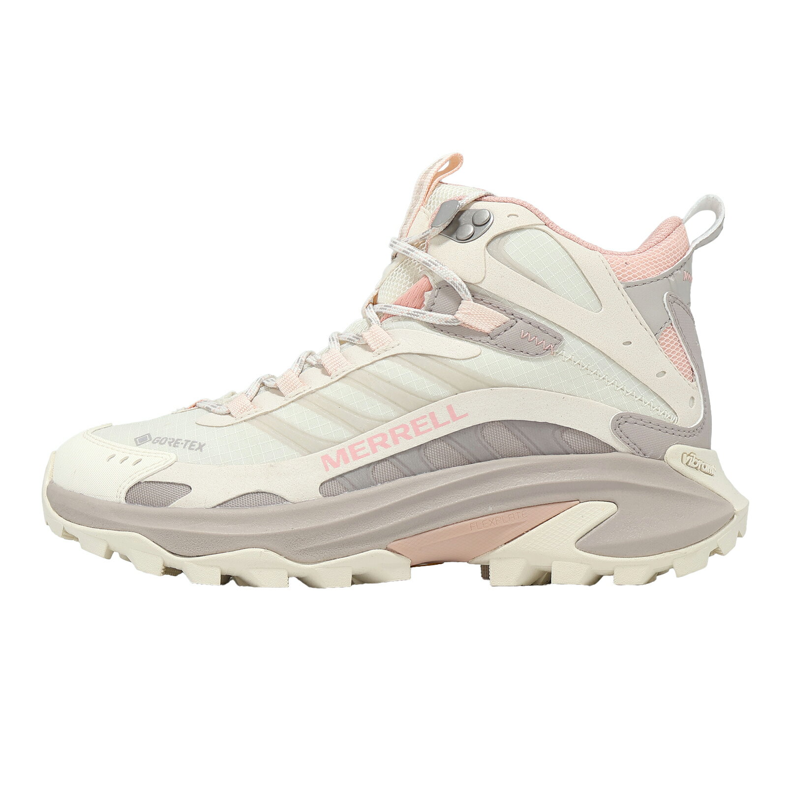 Merrell 登山鞋 Moab Speed 2 Mid GTX 女鞋 白 粉 防水 中筒 ML00003463
