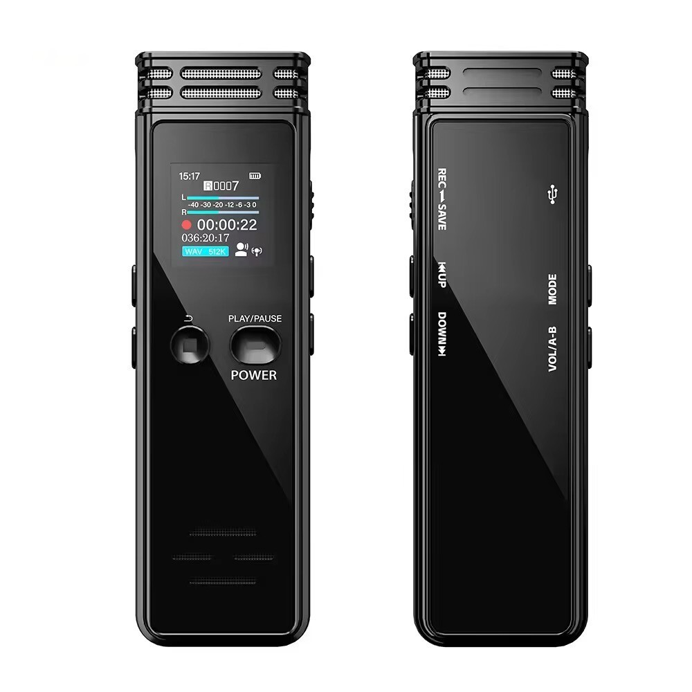 跨境優品 新款錄音筆16GB 32GB高畫質降噪智能錄音筆 支持多國語言