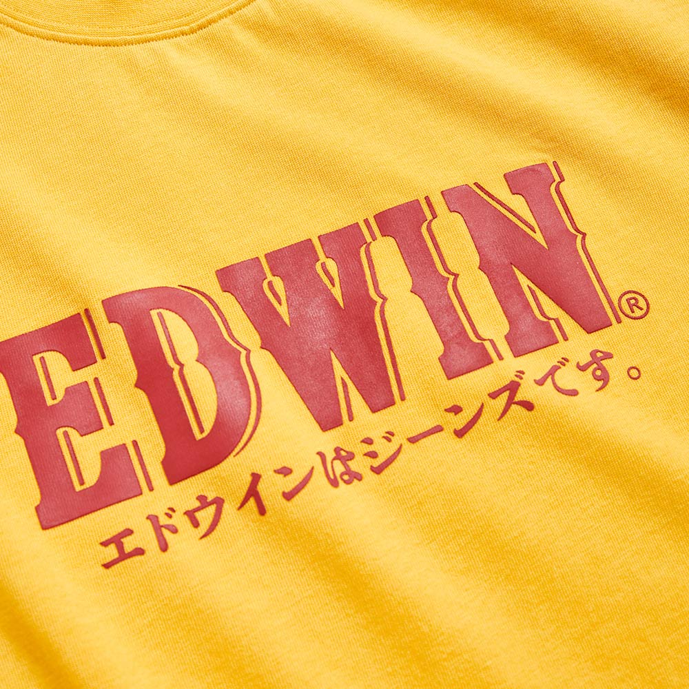 EDWIN 男款 復古LOGO短袖T恤 (黃色) #狂降5折 3
