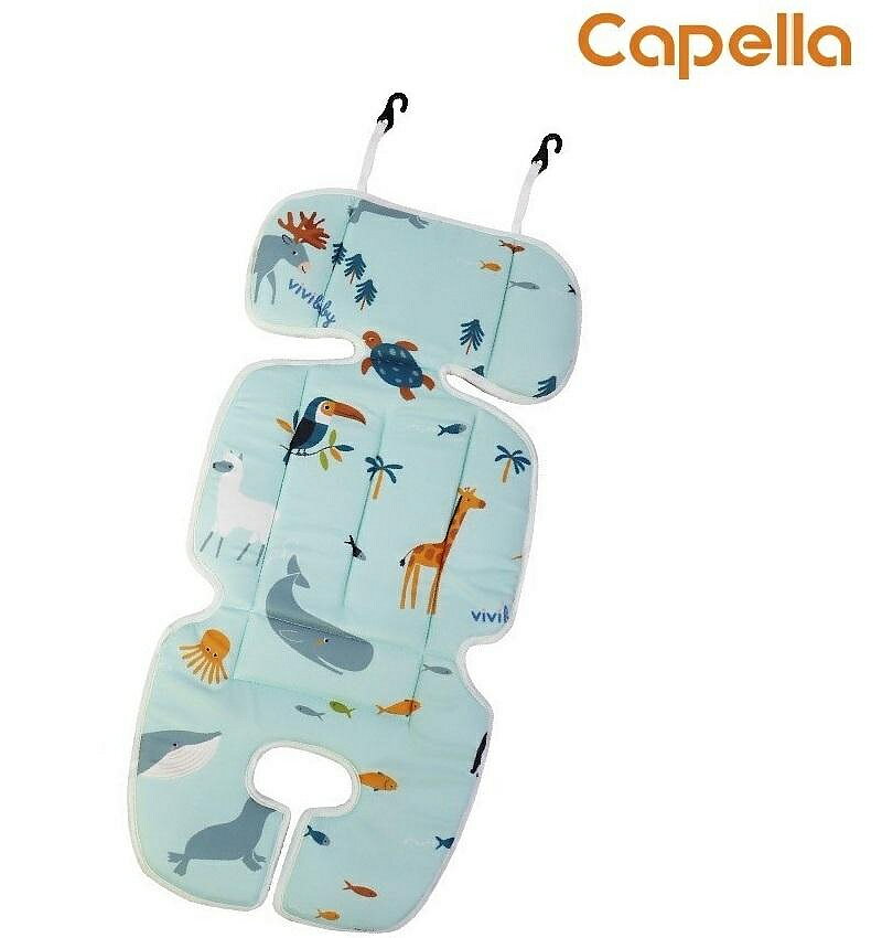 Capella COOLNESS冰絲涼感推車墊(U6672G世界動物）1035元