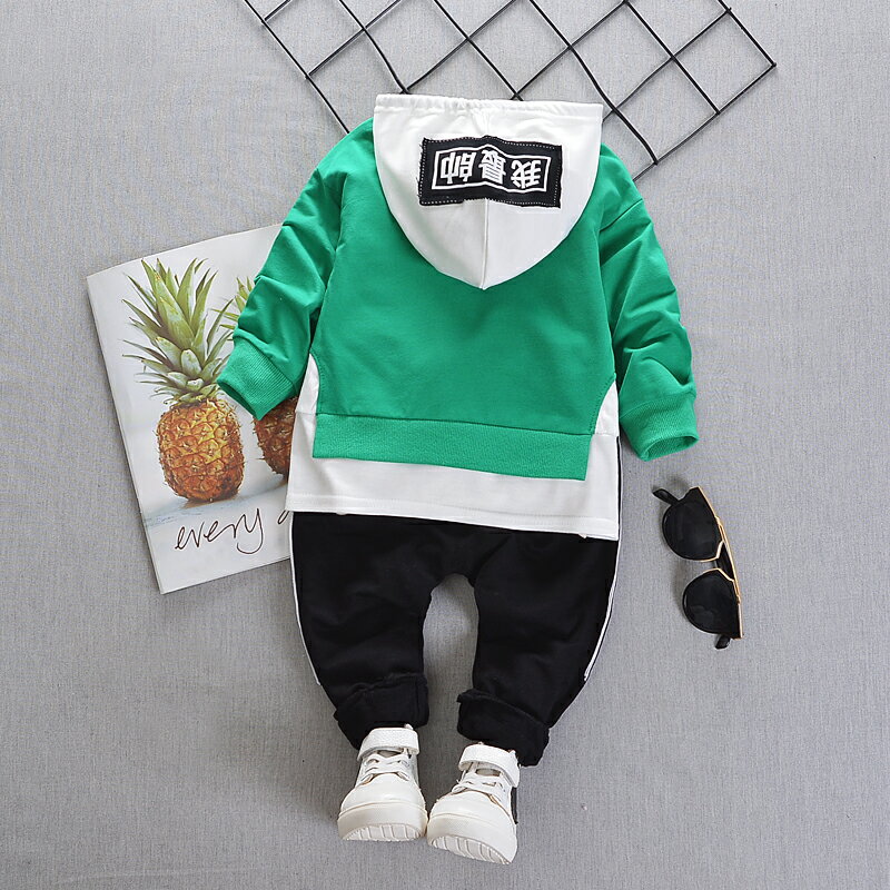 男童長袖套裝春秋季新款兒童兩件套1-2-3歲寶寶洋氣春裝童裝 6