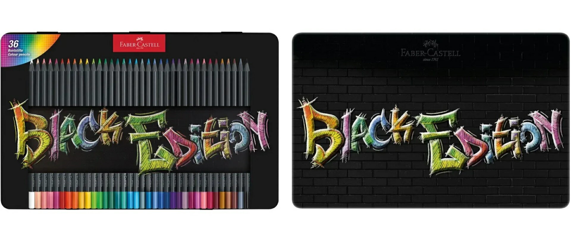 Faber-Castell黑旋風極軟油性色鉛筆36色/鐵盒【領券滿額再折千12/31止】 2