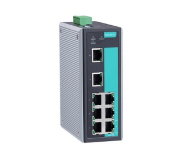 臺灣公司貨 MOXA EDS-308 非網管型乙太網交換器 繼電器輸出警告 24V