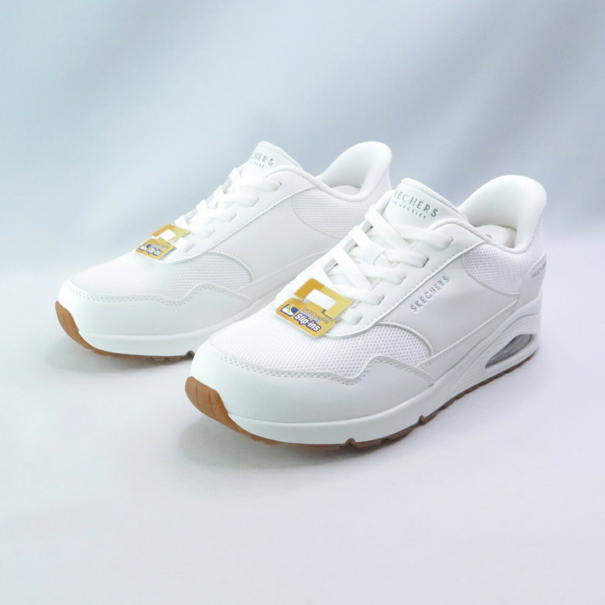 Skechers 177117WWHT 女休閒鞋 Uno-BANKSIA 寬楦 瞬穿 白【iSport愛運動】