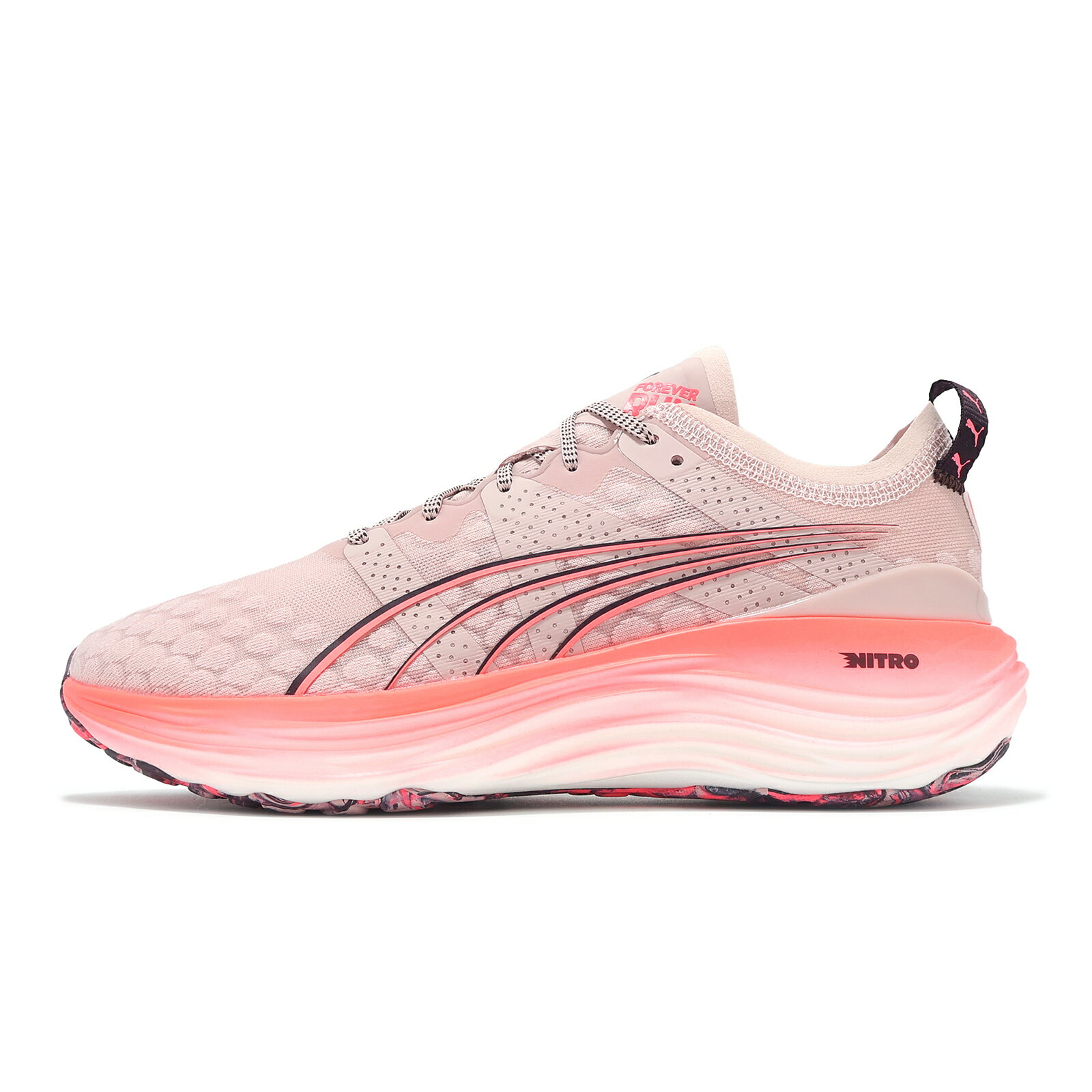 Puma 慢跑鞋 ForeverRun Nitro Wns 女鞋 紅 黑 氮氣中底 緩衝 運動鞋 31011501