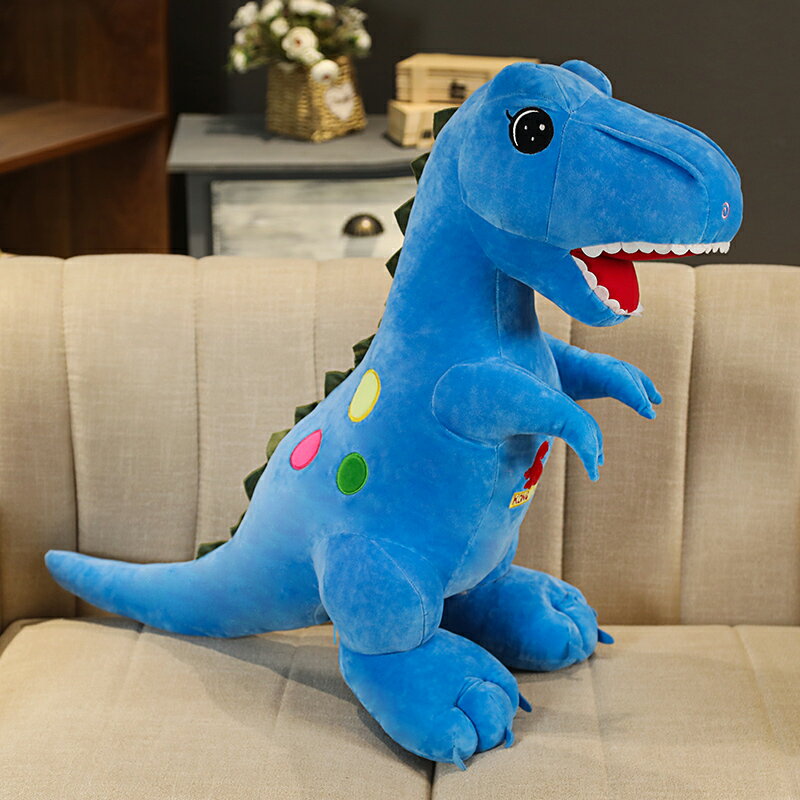 毛絨娃娃 公仔 玩偶 抱枕 恐龍毛絨玩具霸王龍公仔玩偶睡覺抱枕小大號布娃娃男生版男孩兒童【MJ20109】 4