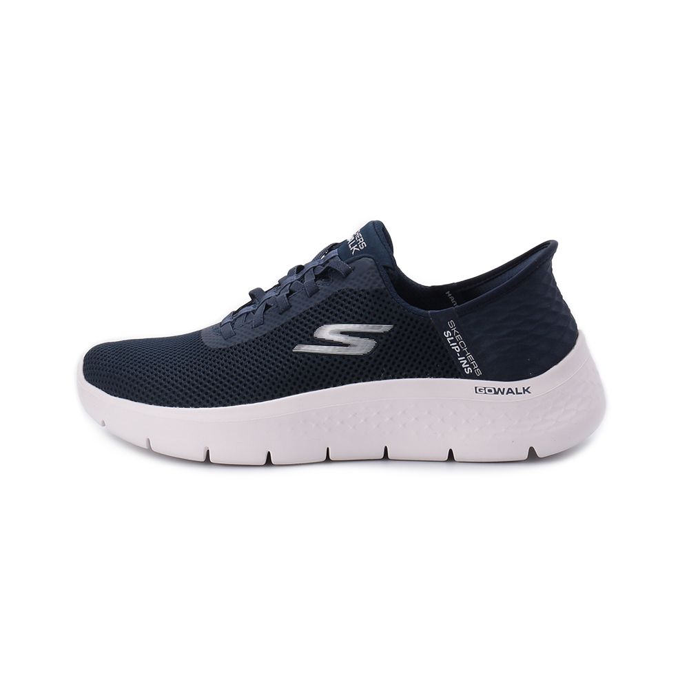 SKECHERS GO WALK FLEX 寬楦綁帶運動鞋 藍 124975WNVW 女鞋