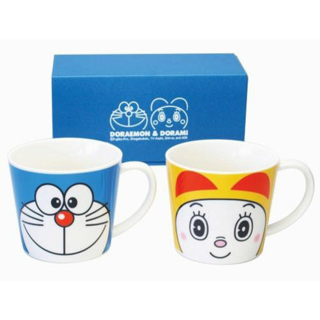 哆啦A夢 哆啦美 馬克杯 對杯 大臉 陶瓷 馬克對杯 280ML 馬克杯 日本製 小叮噹 小叮鈴 T00110304