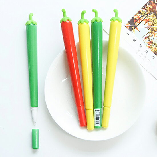♚MY COLOR♚ 創意辣椒0.5mm中性筆 文具 學生 辦公用品 韓國 可愛 水性筆【P131】
