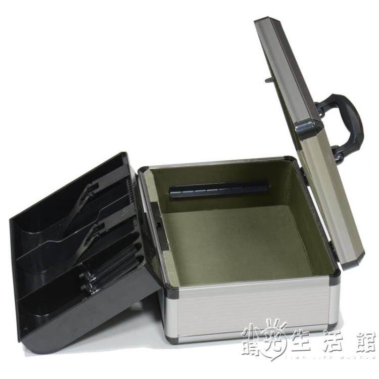 富祥F189鋁合金多功能收銀箱收銀盒手提金庫錢箱財務收款箱 雙11全館免運