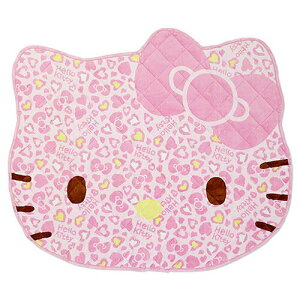 【震撼精品百貨】Hello Kitty 凱蒂貓-HELLO KITTY可愛造型地墊(粉彩豹紋) 震撼日式精品百貨