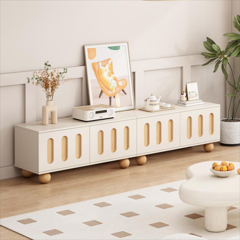 免運 奶油風電視櫃現代簡約客廳家用小戶型桌新款網紅落地電視機櫃