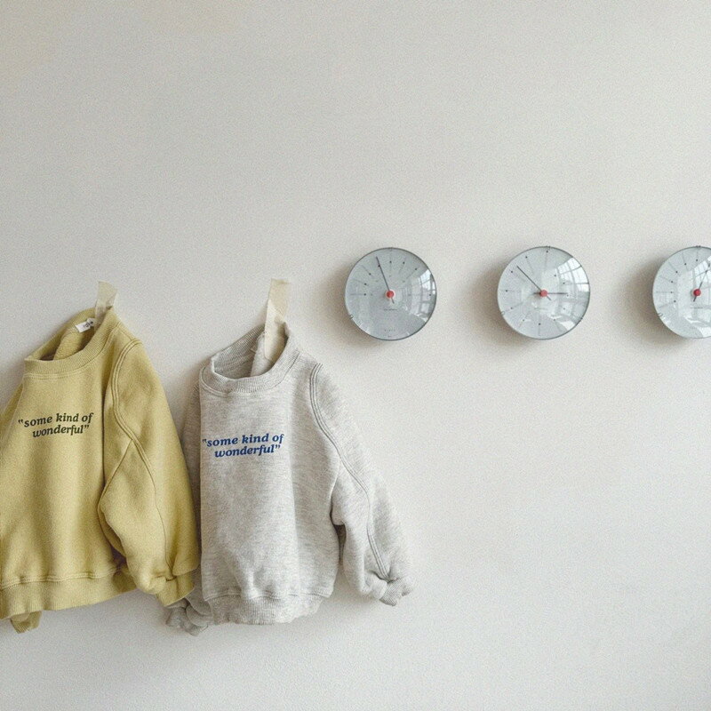 嬰幼兒春款衣服韓版童裝嬰兒衛衣2024春季新款寶寶字母衛衣
