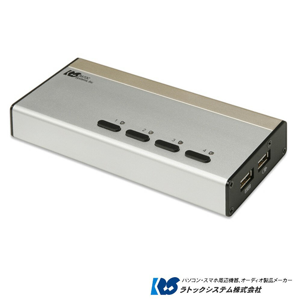RATOC 4-Port DVI USB電腦KVM切換器 (REX-430UDA) T