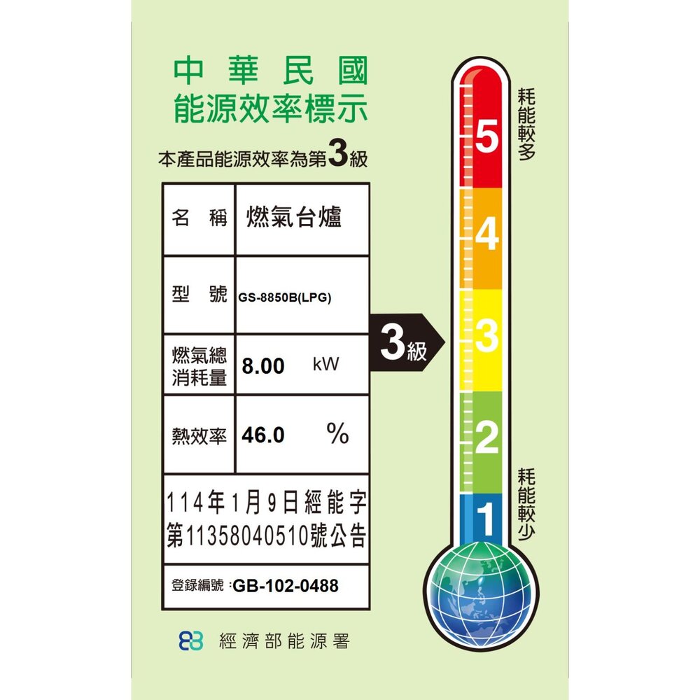 最便宜瓦斯爐 上豪 GS8850 / GS8850B 噴射快速爐頭 安全瓦斯爐 台爐 台灣製造【KW廚房世界】 2