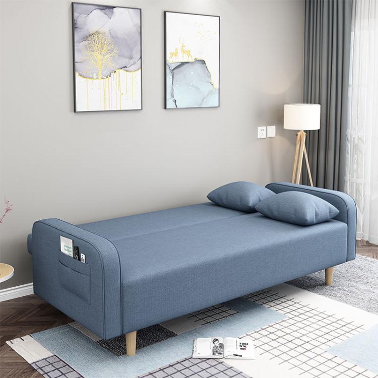 免運 沙發床 北歐布藝沙發小戶型可折疊兩用沙發床可拆洗客廳臥室陽臺組合沙發