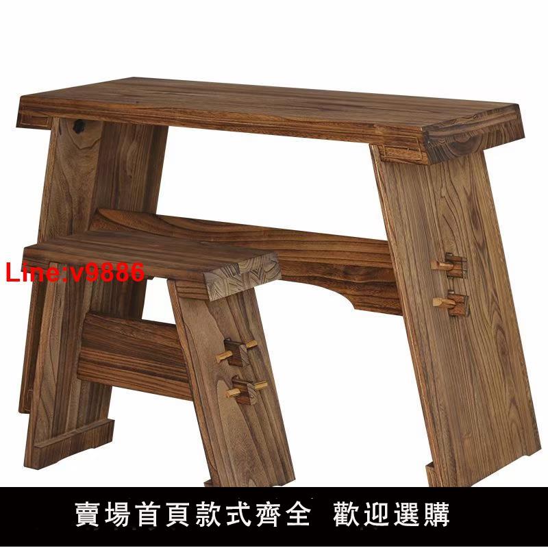 【臺灣公司 超低價】古琴桌凳共鳴箱仿古實木組裝拆卸便攜式可折疊式禪意琴桌琴凳中式