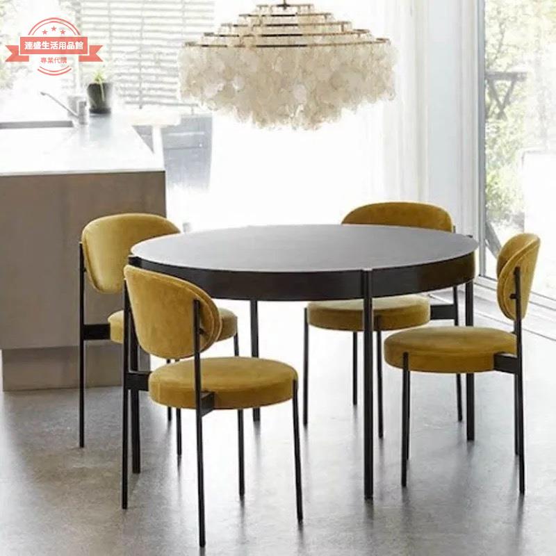 餐廳椅子現代簡約鐵藝餐椅個性創意家用休閑設計師洽談椅