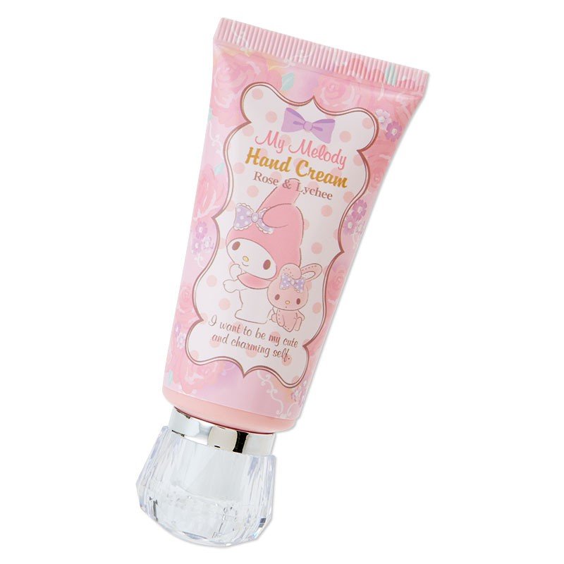 大賀屋 美樂蒂 護手霜 玫瑰 荔枝 保養 保濕 美妝 my melody 三麗鷗 日貨 正版 授權 L00010647