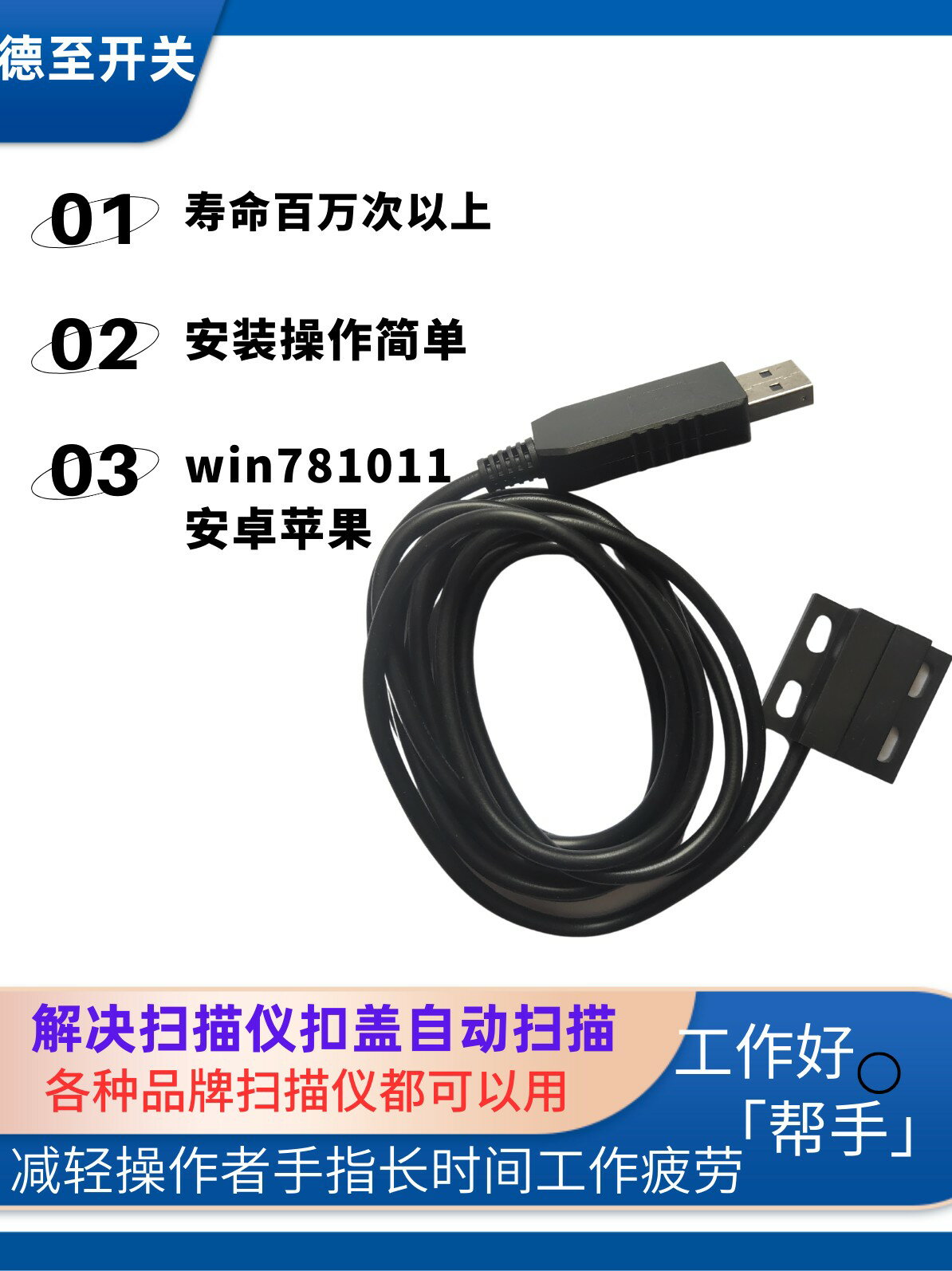 {臺灣公司貨 可打統編}平板掃描器合蓋器 合蓋自動出回車空格 適合各種掃描儀自動掃描