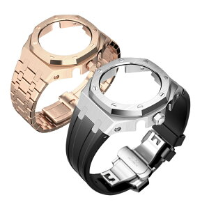 卡西西歐 農家改裝錶殼4代表冠GA2100 不鏽鋼 AP精鋼套件 錶帶替換件 母親節父親節禮物生日禮物