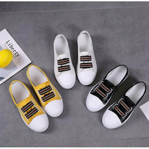 女鞋 帆布鞋 小白鞋 平底鞋 休閒鞋 三色 櫻桃嚴選 0