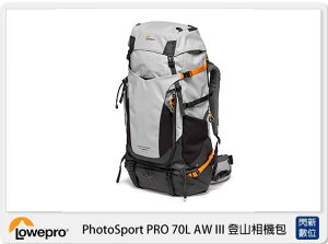 Lowepro 羅普 PhotoSport PRO 70L AW III 登山 相機包 (公司貨)【跨店APP下單最高20%點數回饋】