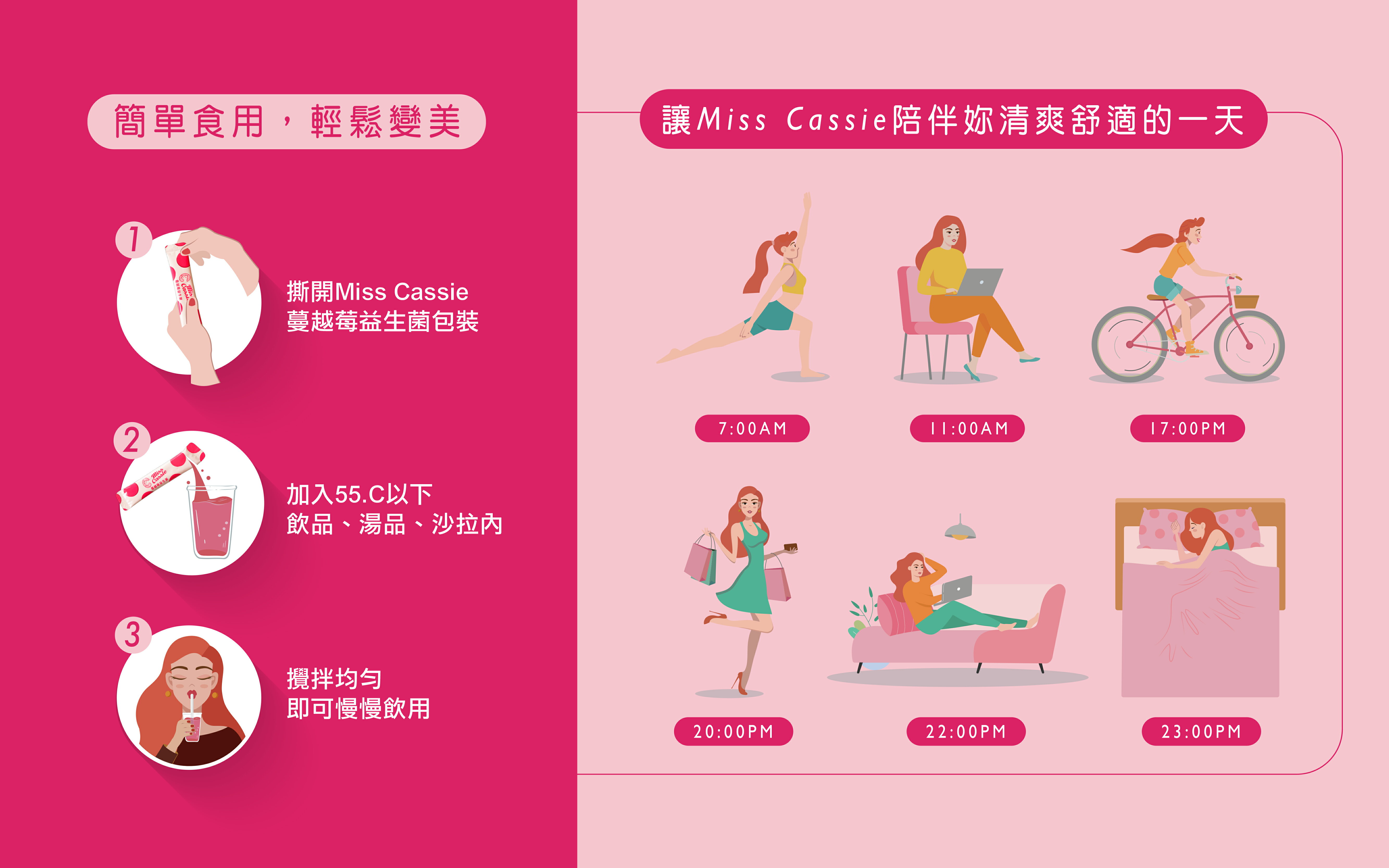 Miss Cassie蔓越莓益生菌3盒入（盒/45包入） 6