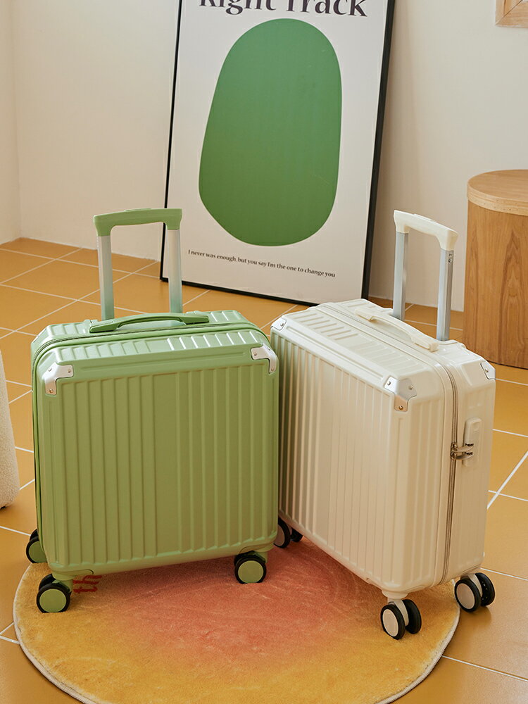 免運 多功能登機箱行李箱 行李箱小型男士高級感旅行箱pc耐磨網紅新款女18寸結實耐用可登機